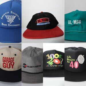 Lot of 7 Dad Hats Snapback Caps Gil Mar Kelsey Hayes Garage Guy Father Gift